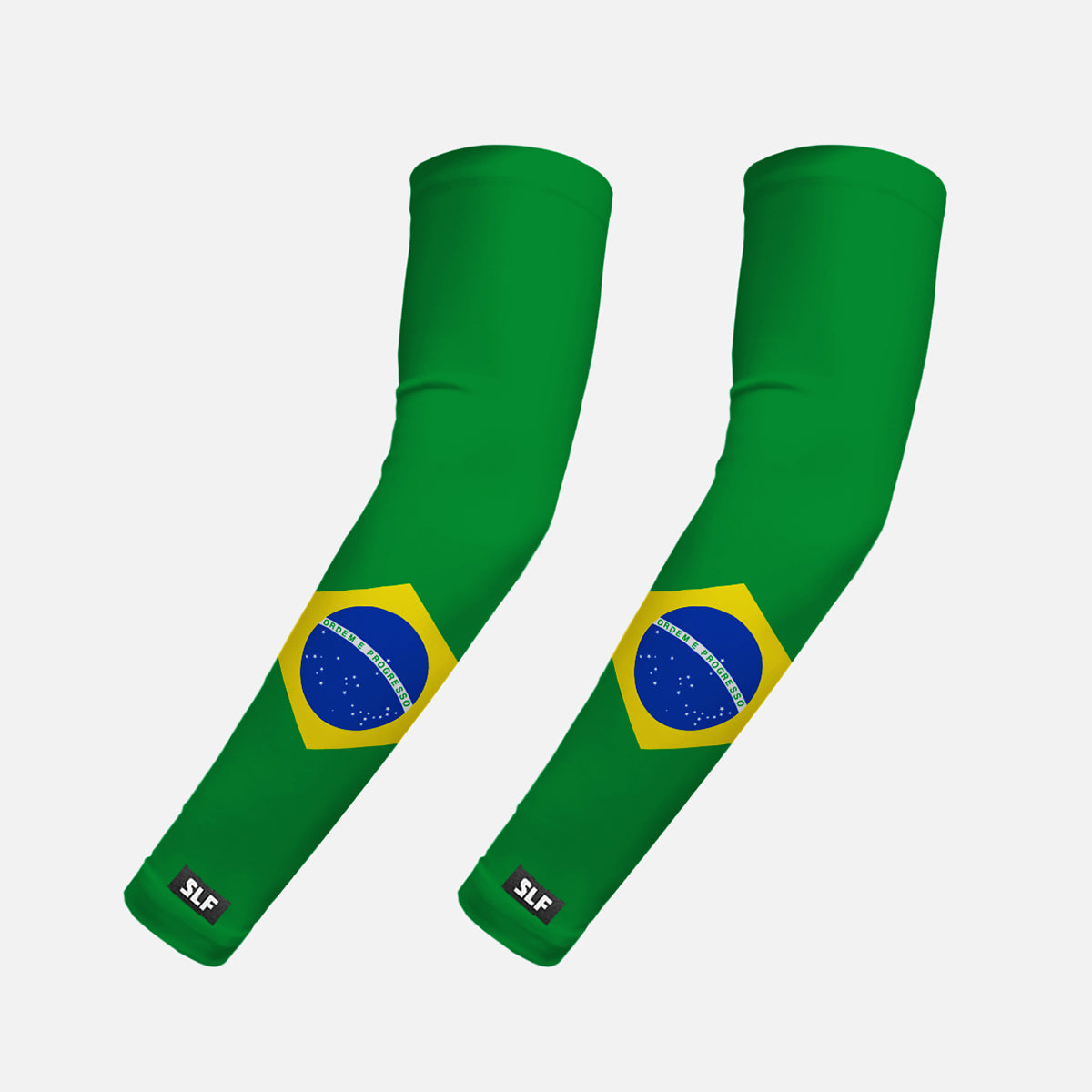 Brazil Flag Kids Arm Sleeves - Pair