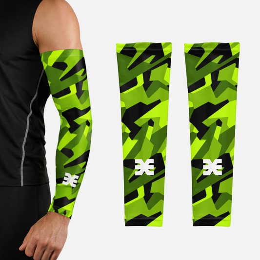 Airflow Green Running Sleeves - Pair