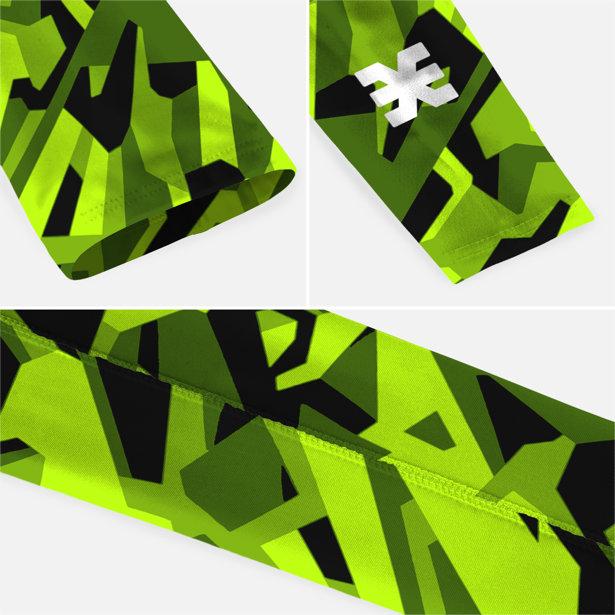 Airflow Green Running Sleeves - Pair
