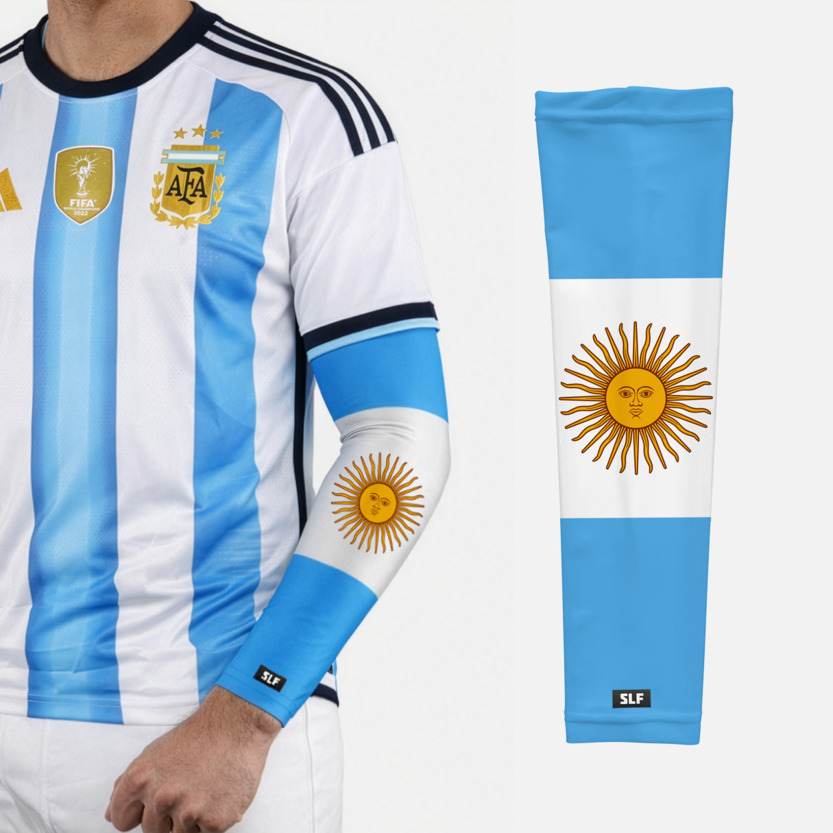 Argentina Flag Arm Sleeves - Pair