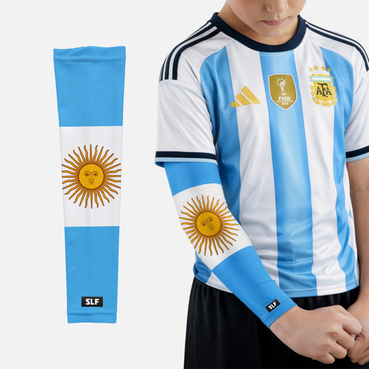 Argentina Flag Kids Arm Sleeves - Pair