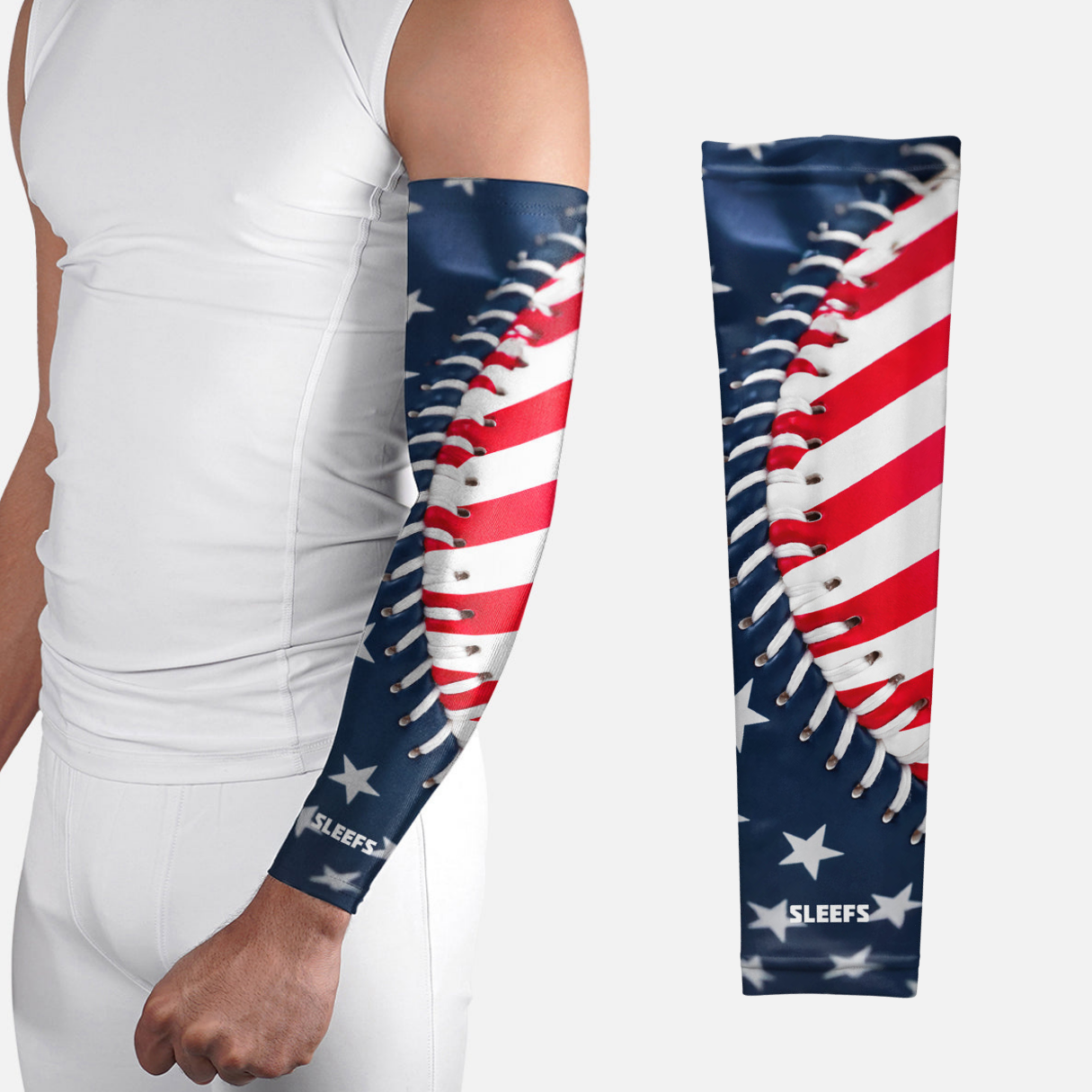 Baseball Lace All-Star USA Arm Sleeve