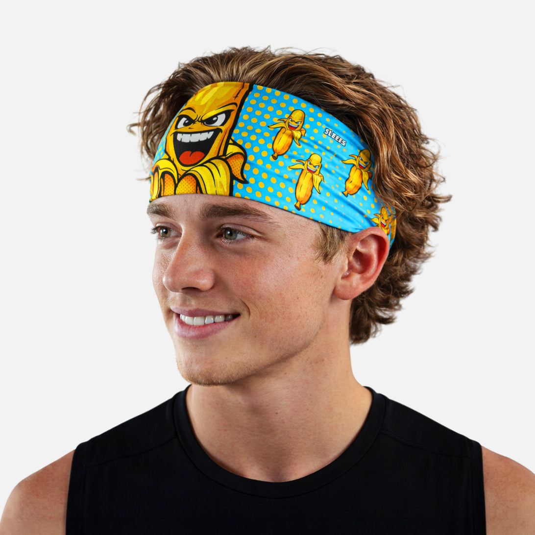 Electric Blue Power Banana Headband