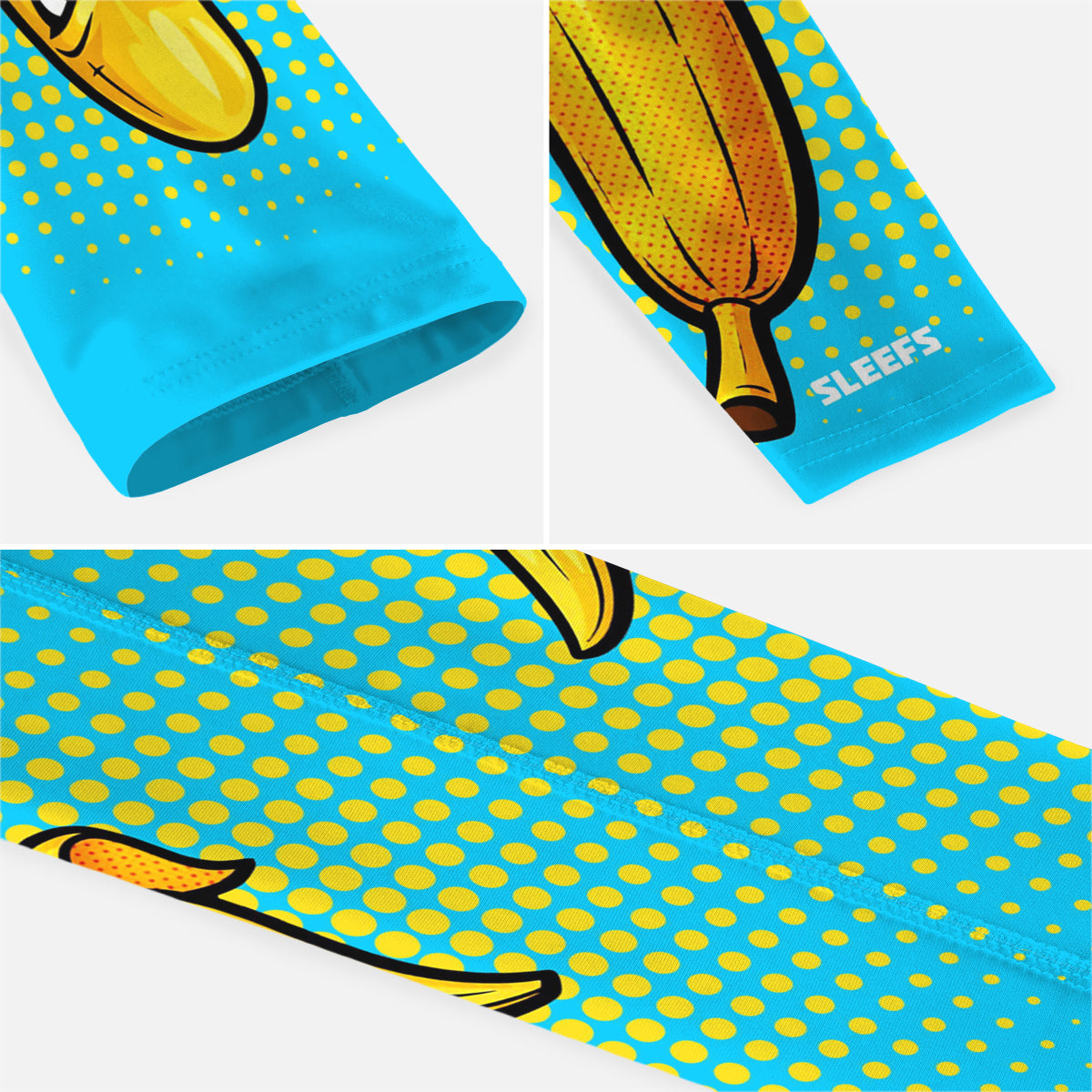 Electric Blue Power Banana Arm Sleeve