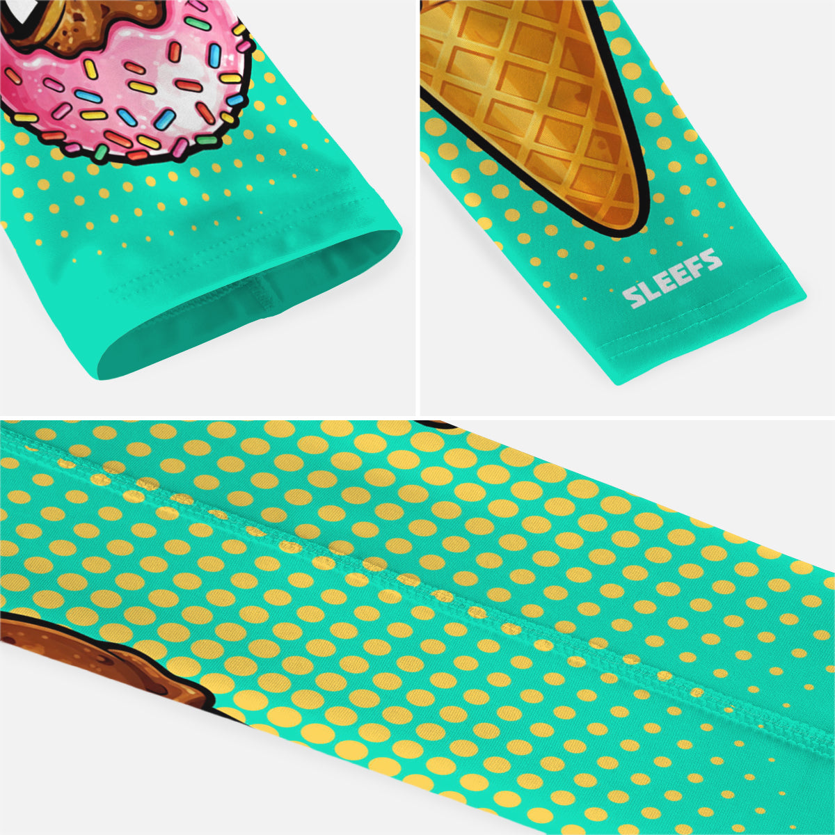 Cool Mint Sprinkle Cone Arm Sleeve