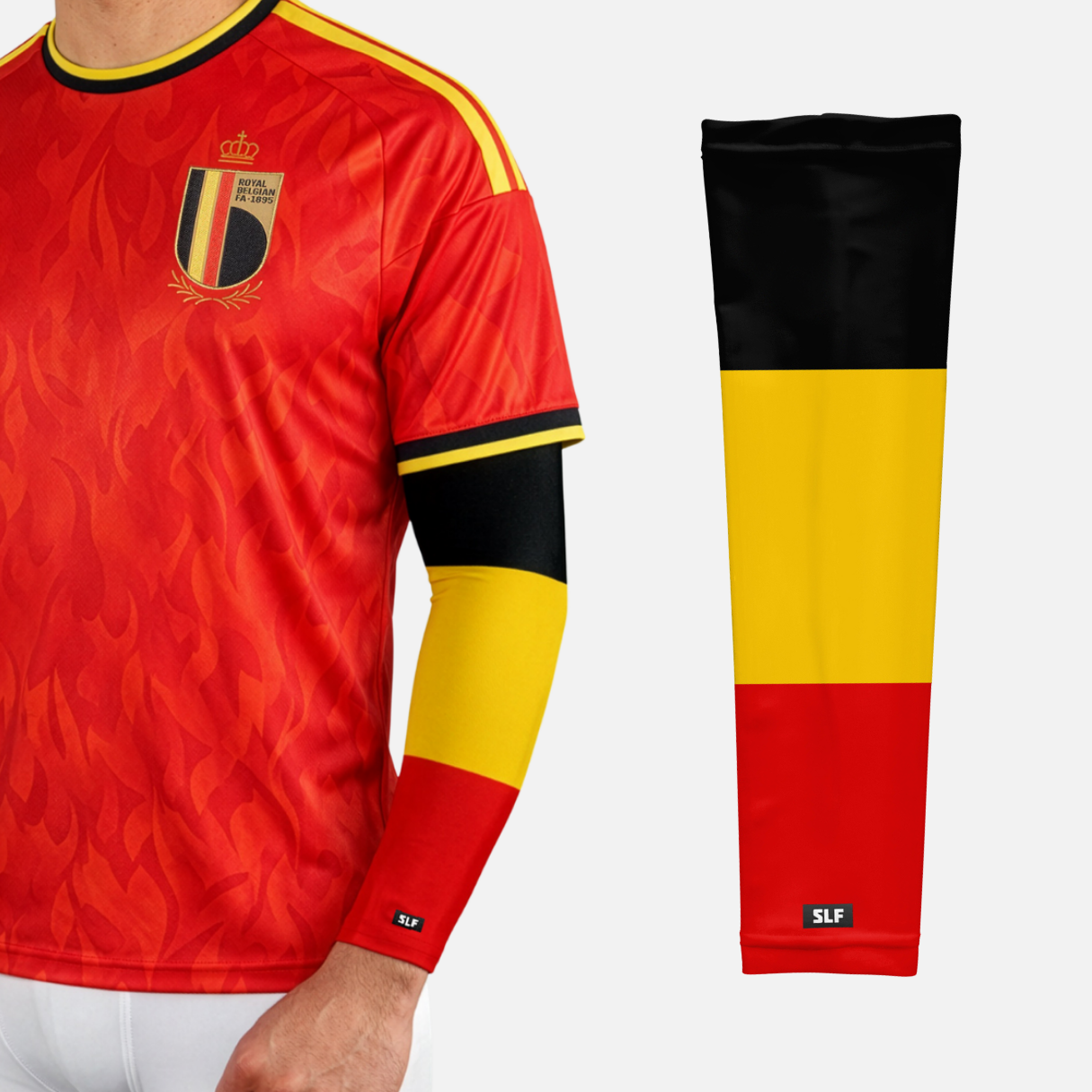 Belgium Flag Arm Sleeves - Pair