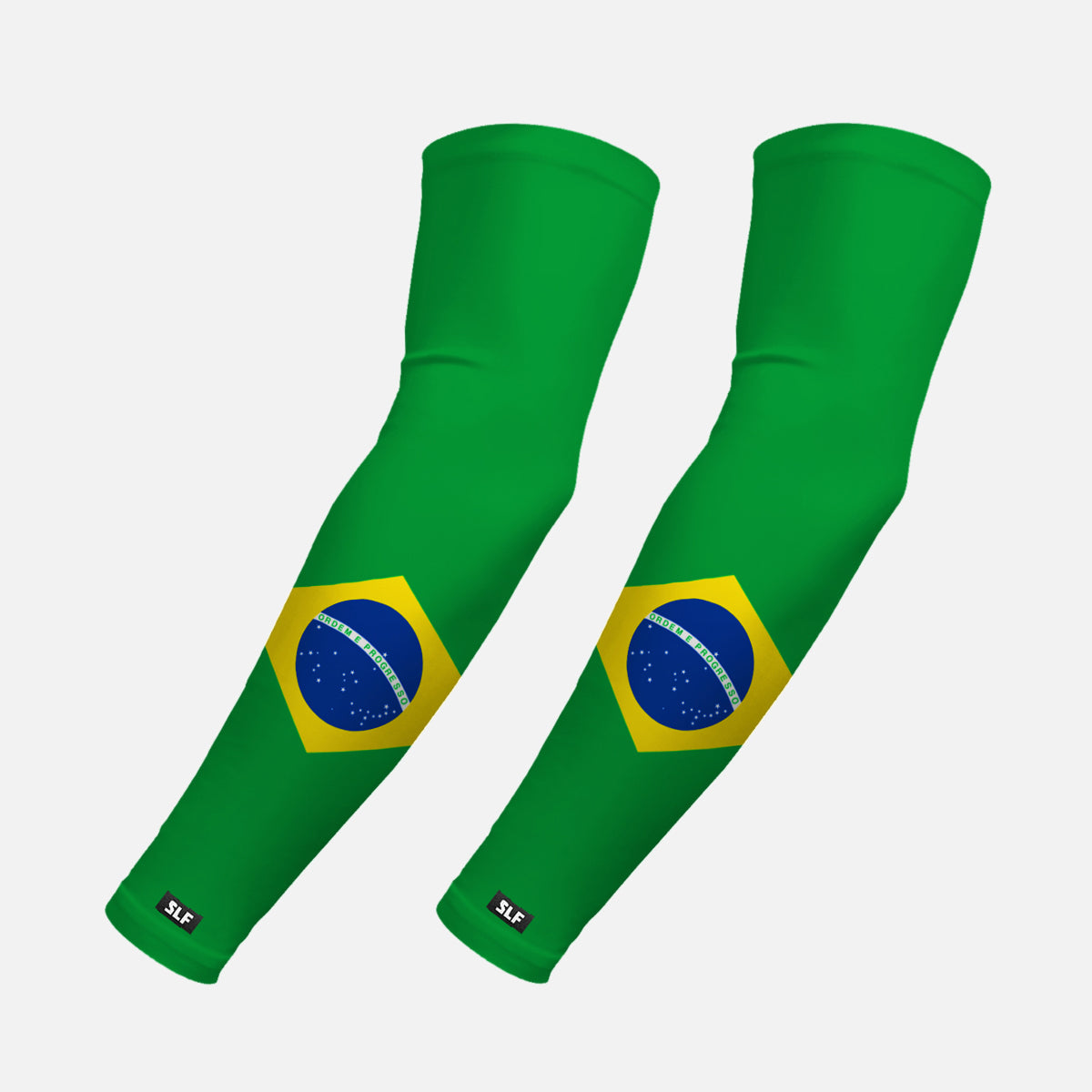 Brazil Flag Arm Sleeves - Pair