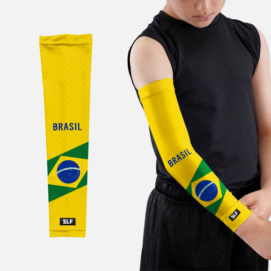 Brazil Team Edition Kids Arm Sleeves - Pair