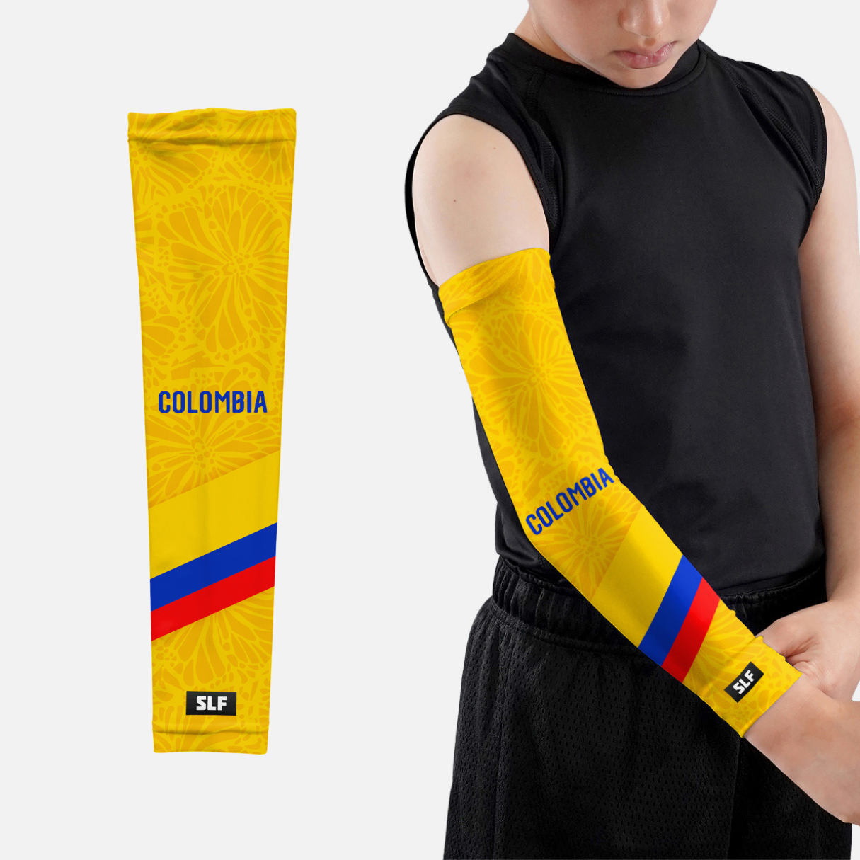 Colombia Team Edition Kids Arm Sleeves - Pair