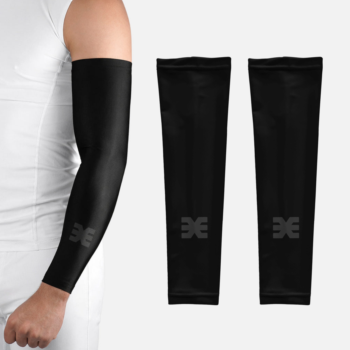 Core Black Running Sleeves - Pair
