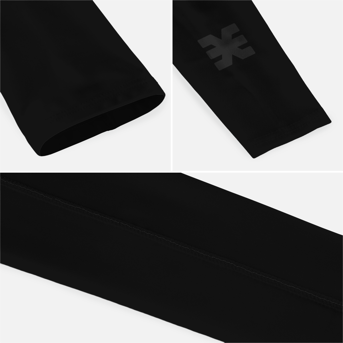 Core Black Running Sleeves - Pair