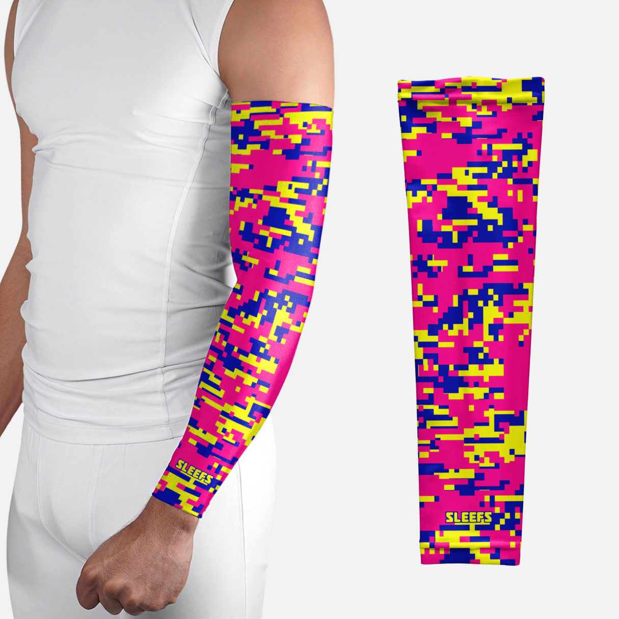 Digi Camo Neon Strike Arm Sleeve