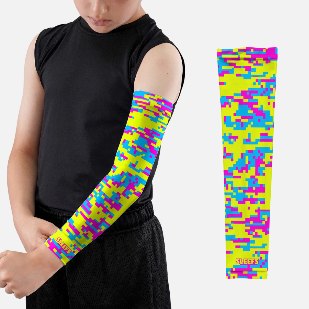 Digi Camo Volt Surge Kids Arm Sleeve