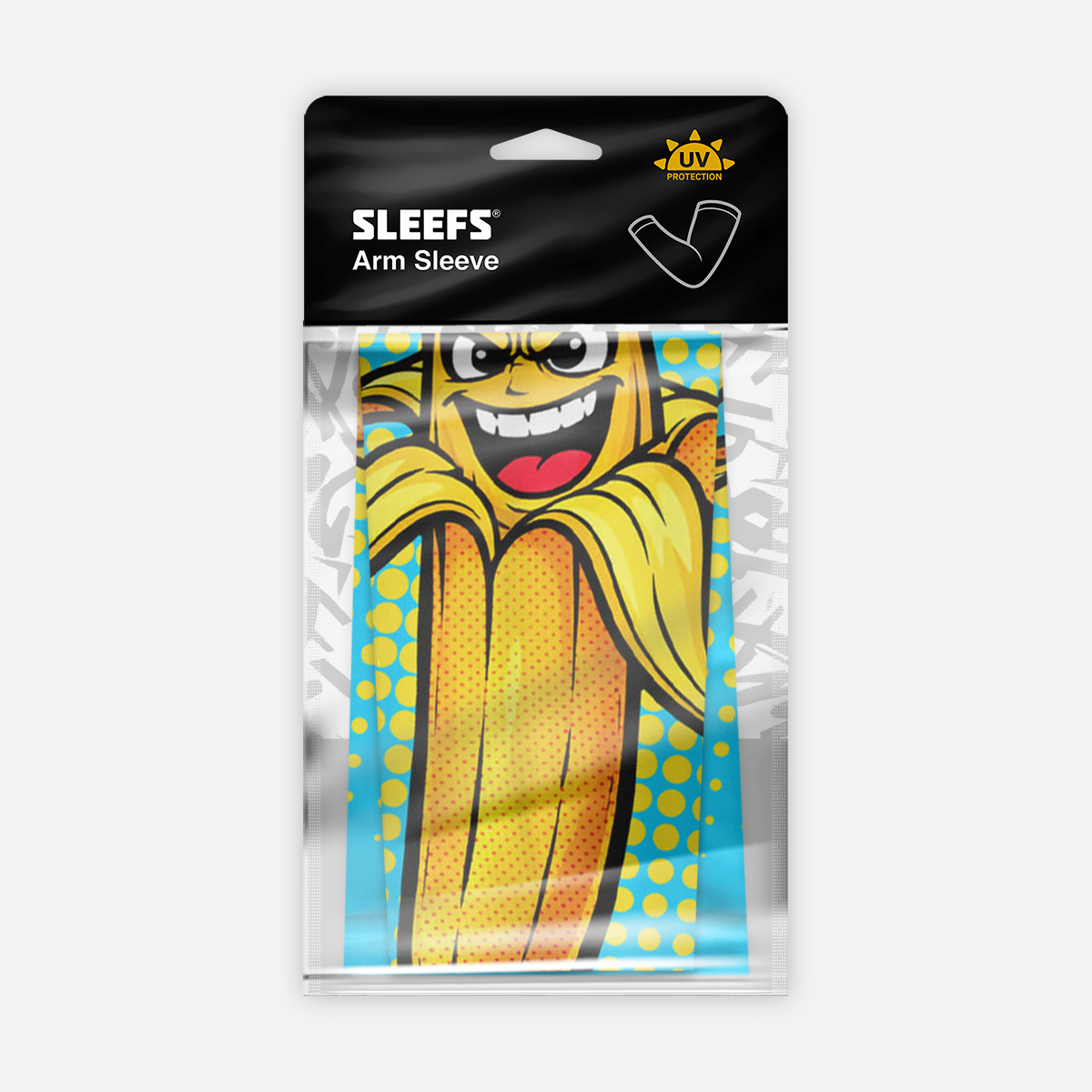 Electric Blue Power Banana Kids Arm Sleeve