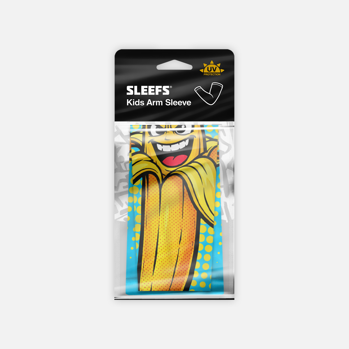 Electric Blue Power Banana Kids Arm Sleeve