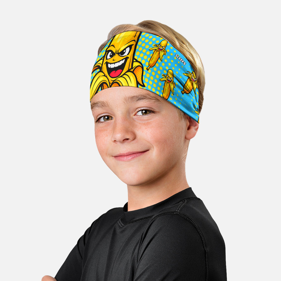 Electric Blue Power Banana Kids Headband