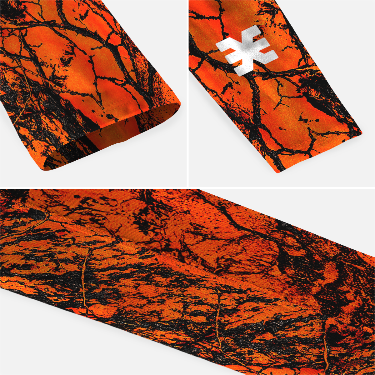 Endurance Orange Running Sleeves - Pair