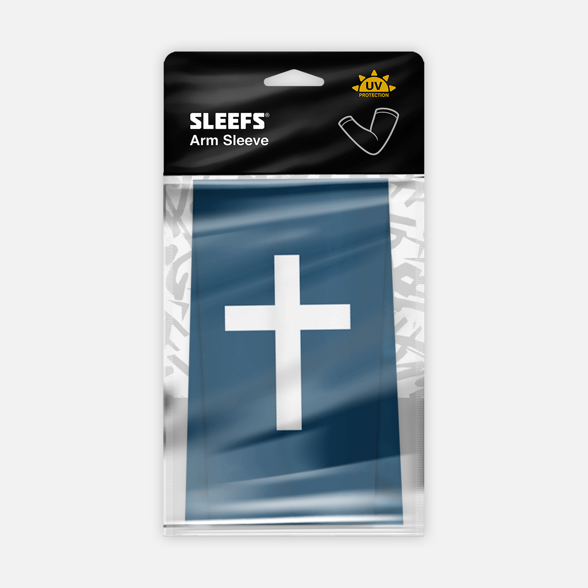 Faith Cross Midnight Blue Sleeve