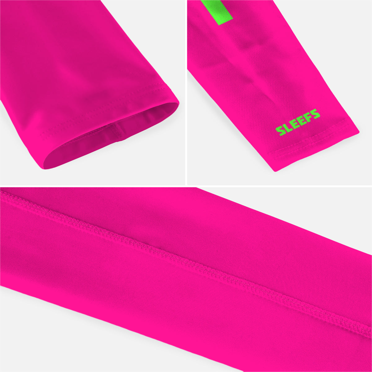 Faith Cross Hyper Pink Kids Arm Sleeve