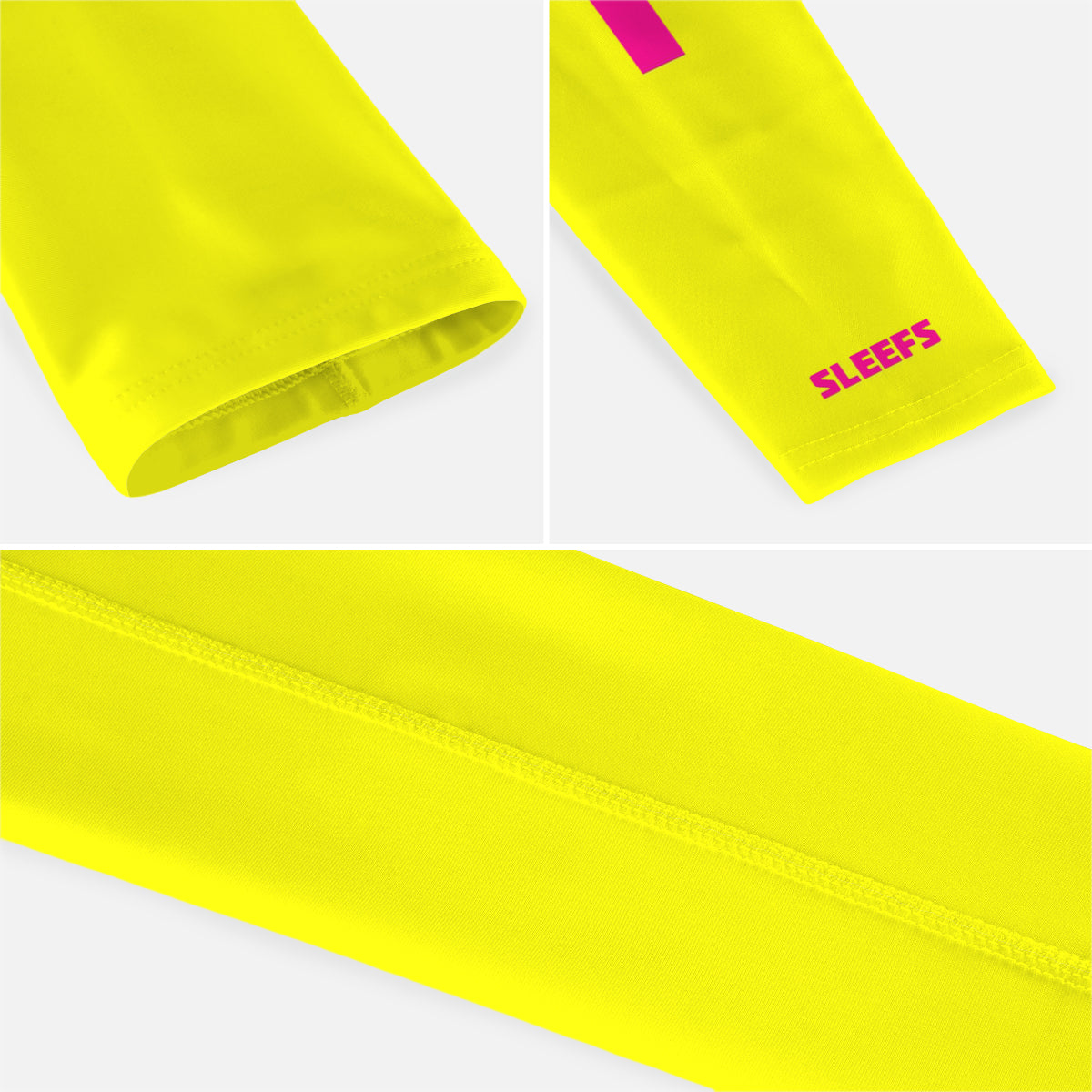 Faith Cross Volt Yellow Kids Arm Sleeve