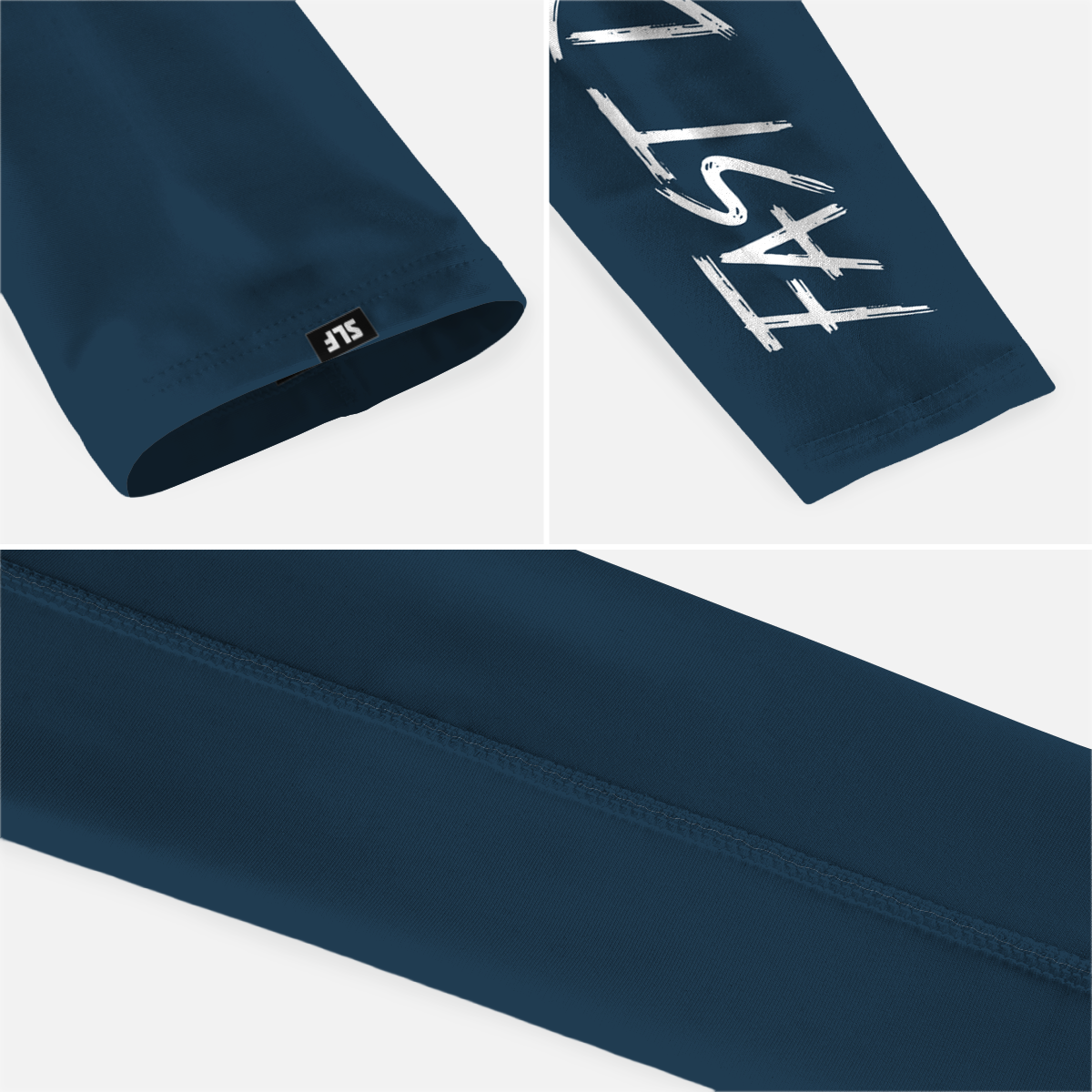 Fast Day Navy Running Sleeves - Pair