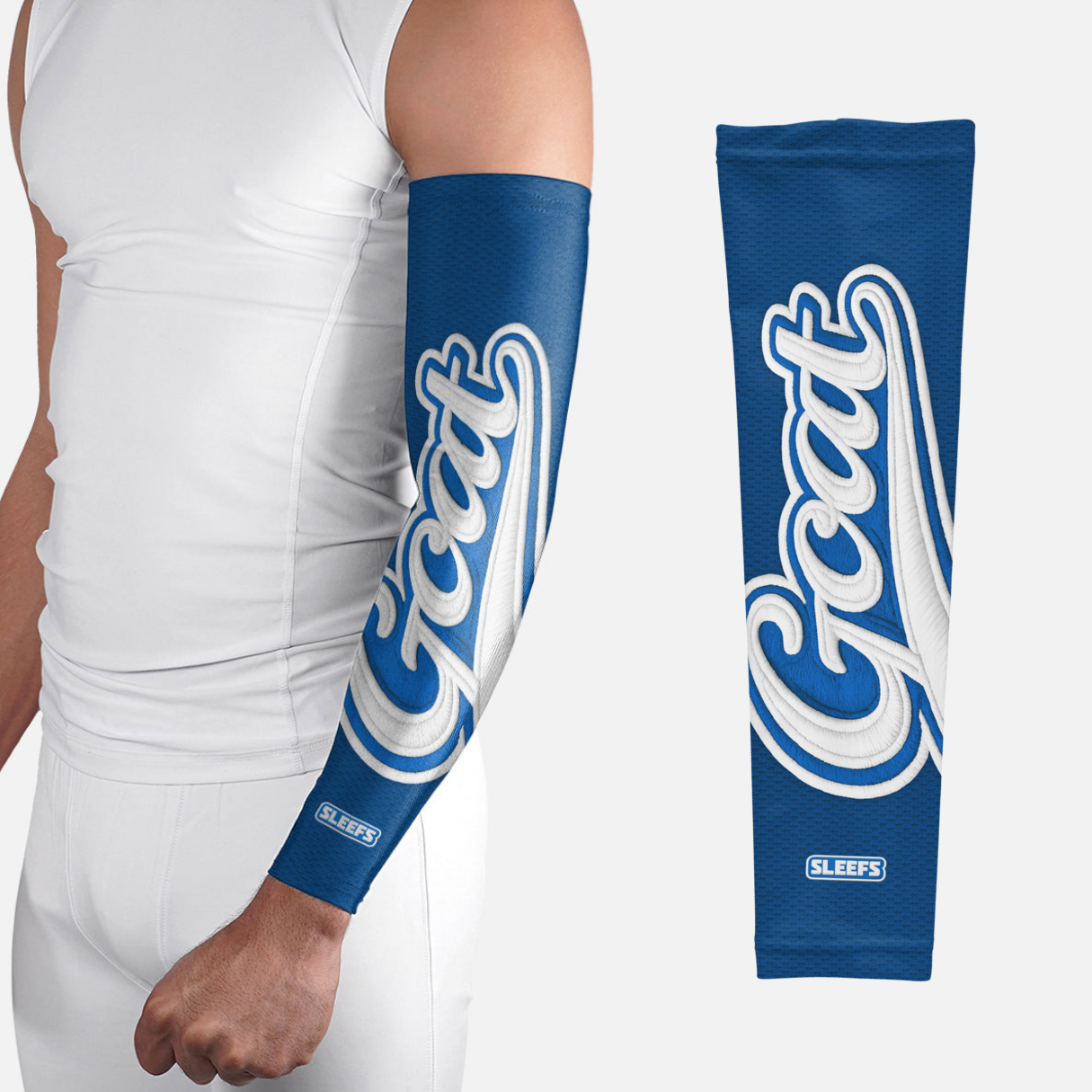 GOAT Patch Americana Red and Blue Arm Sleeves Pair