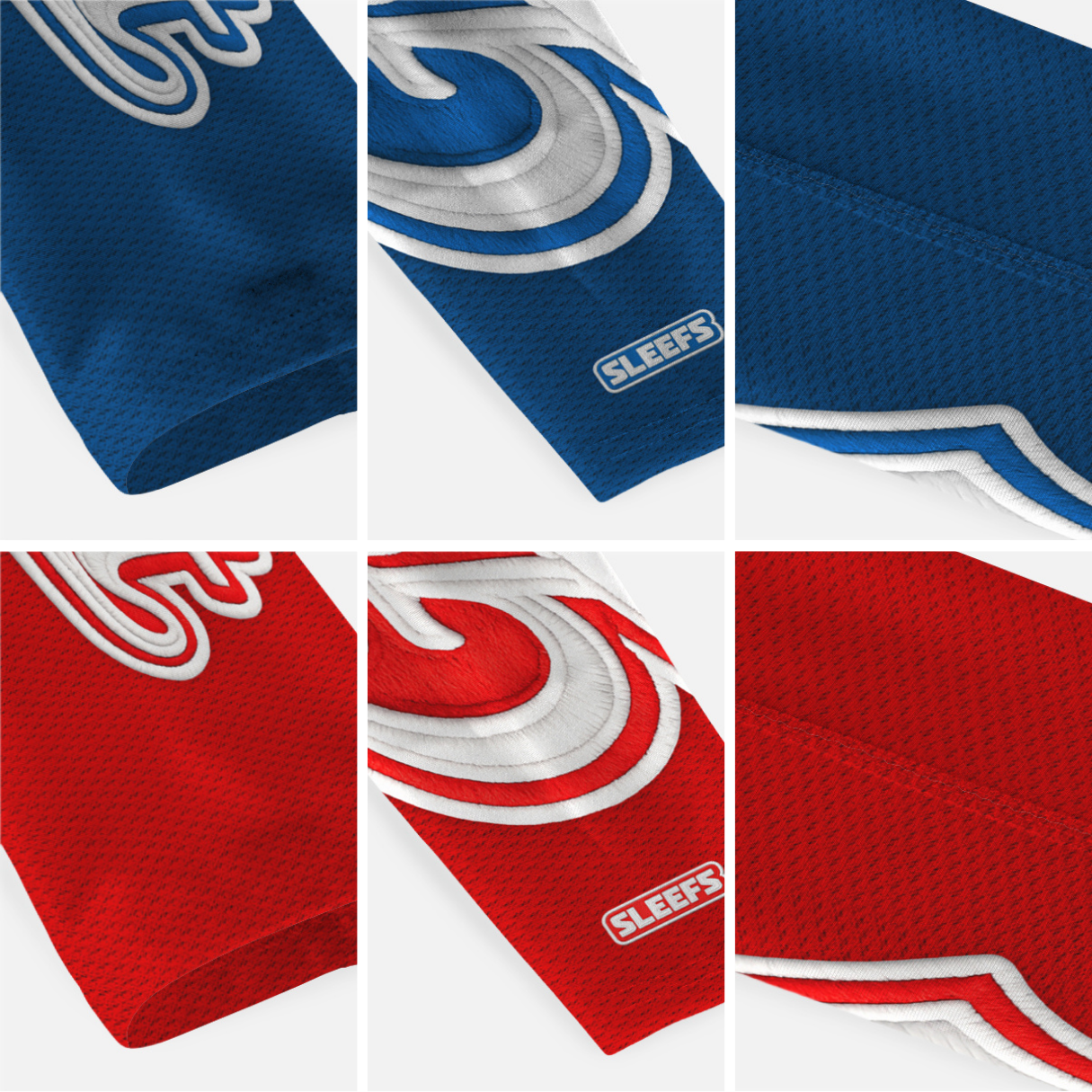 GOAT Patch Americana Red and Blue Arm Sleeves Pair