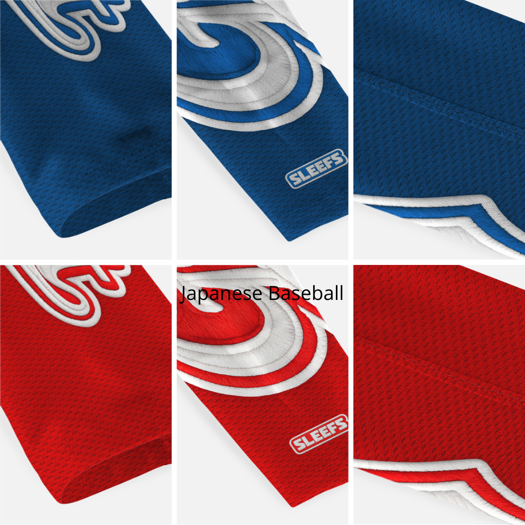 GOAT Patch Americana Red and Blue Kids Arm Sleeves Pair