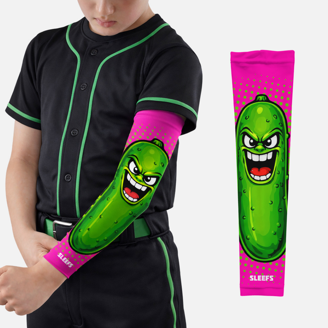 Hyper Pink Super Pickle Kids Arm Sleeve