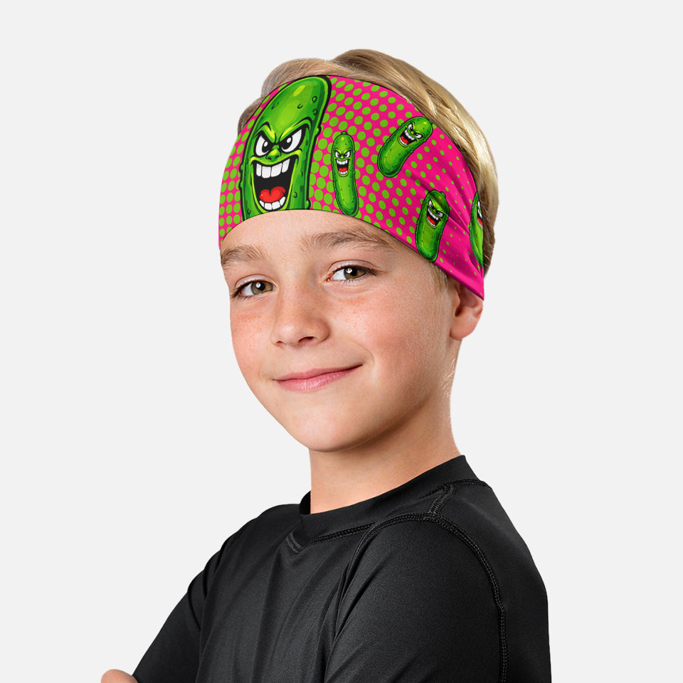 Hyper Pink Super Pickle Kids Headband