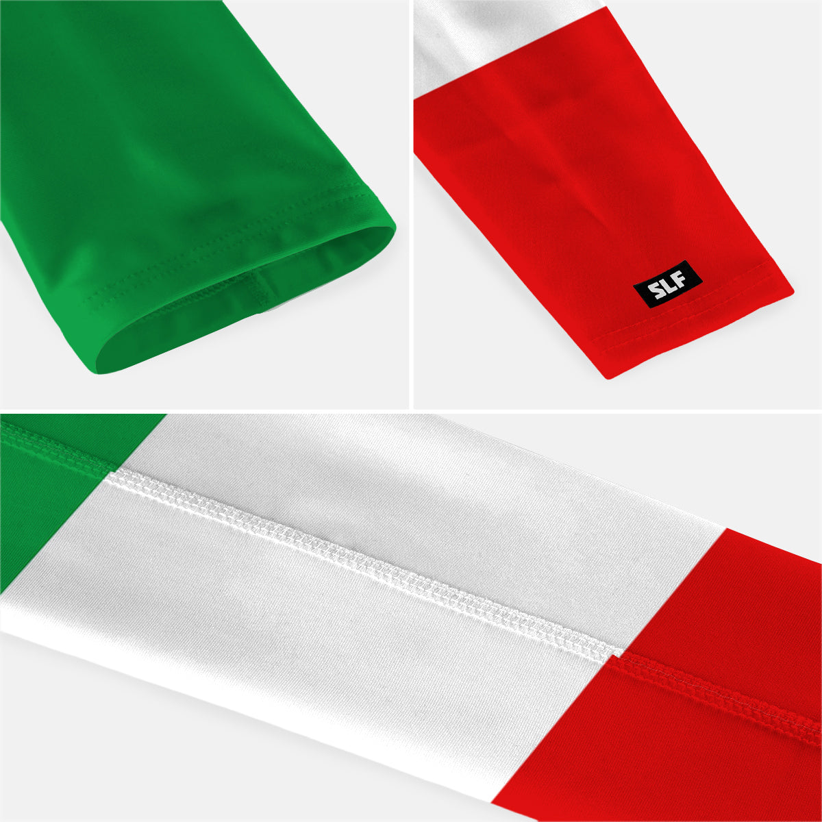 Italy Flag Arm Sleeves - Pair