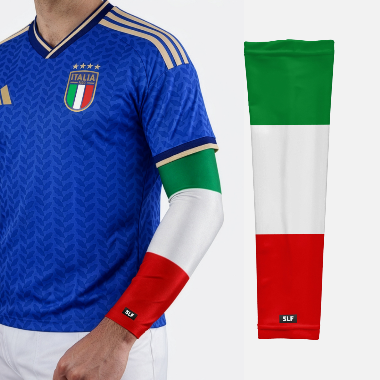 Italy Flag Arm Sleeves - Pair