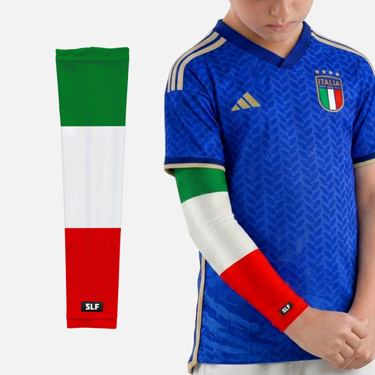 Italy Flag Kids Arm Sleeves - Pair