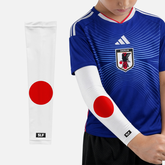 Japan Flag Kids Arm Sleeves - Pair