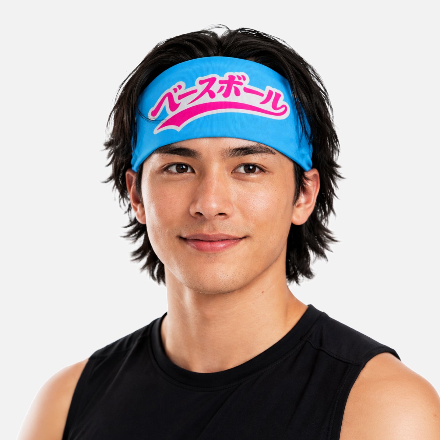Japanese Baseball Sky Blue Headband