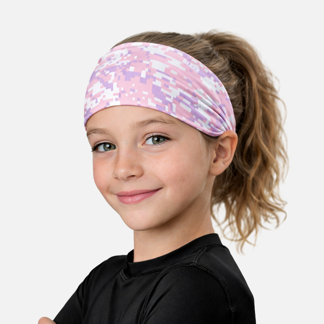 Digi Camo Lavender Blush Kids Headband