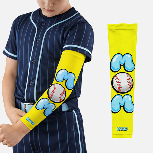 MOM Neon Pop Baseball Kids Arm Sleeve