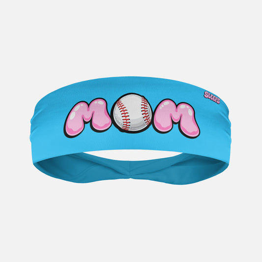 MOM Cotton Candy Baseball Kids Headband