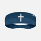 Faith Cross Midnight Blue Kids Headband