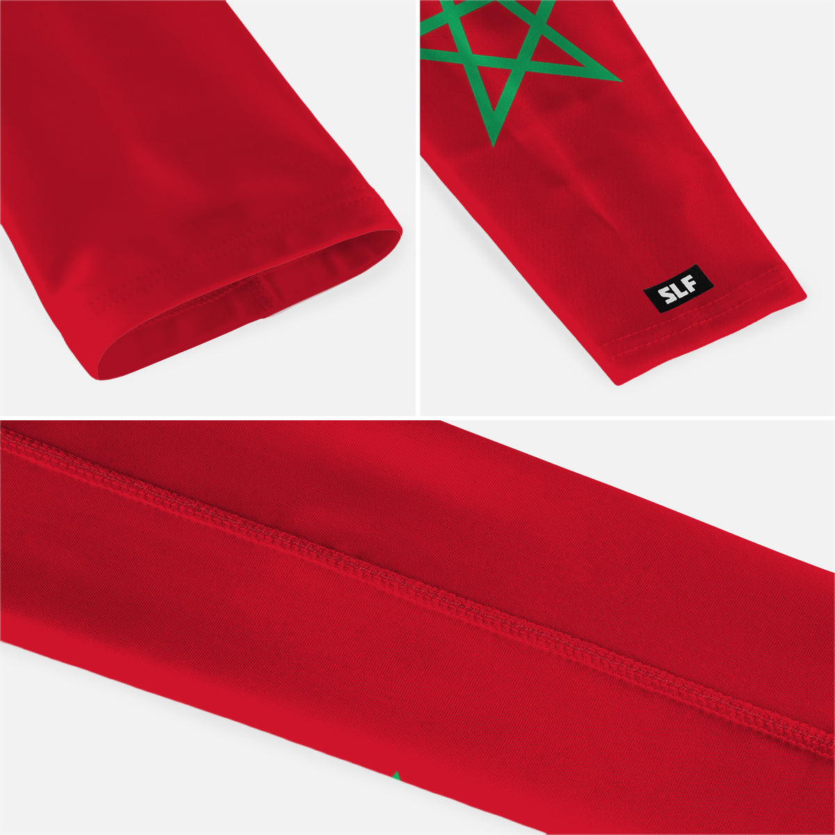 Morocco Flag Arm Sleeves - Pair