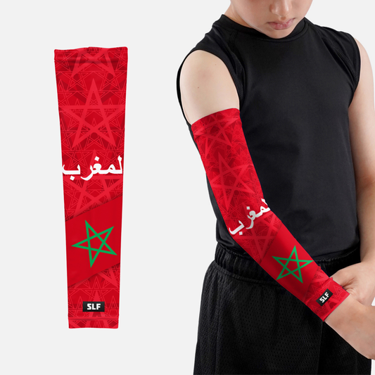 Morocco Team Edition Kids Arm Sleeves - Pair
