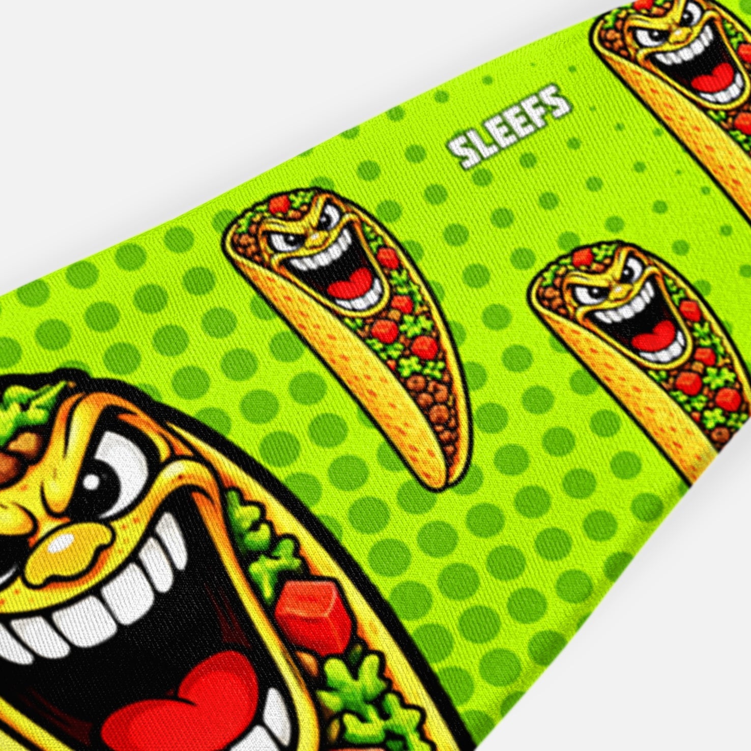 Neon Lime Fiesta Taco Kids Headband