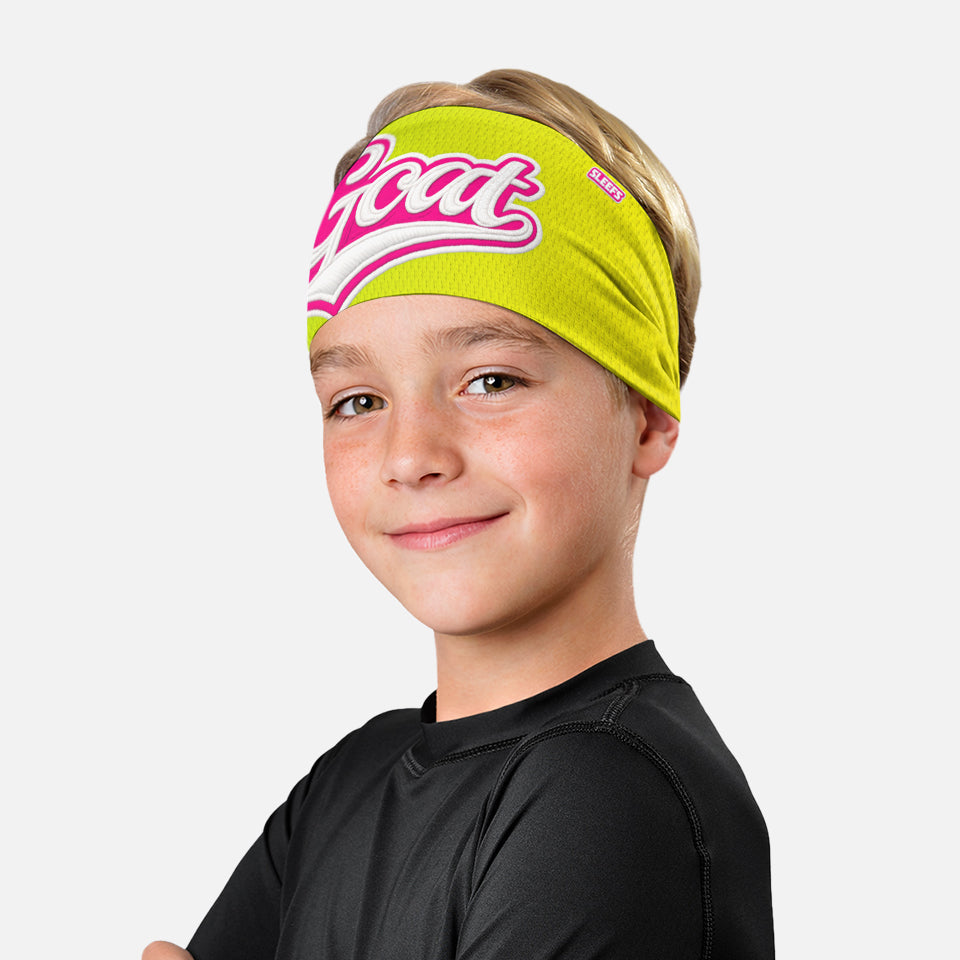 GOAT Patch Neon Lime Kids Headband