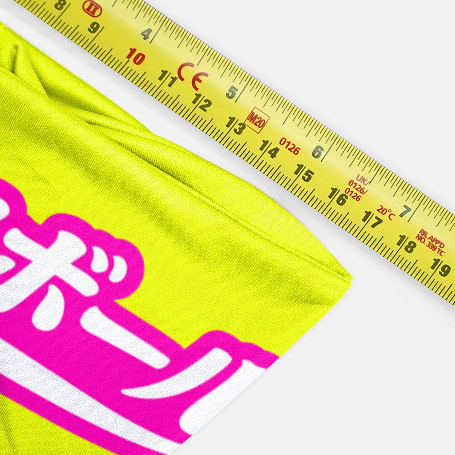 Japanese Baseball Neon Lime Kids Headband