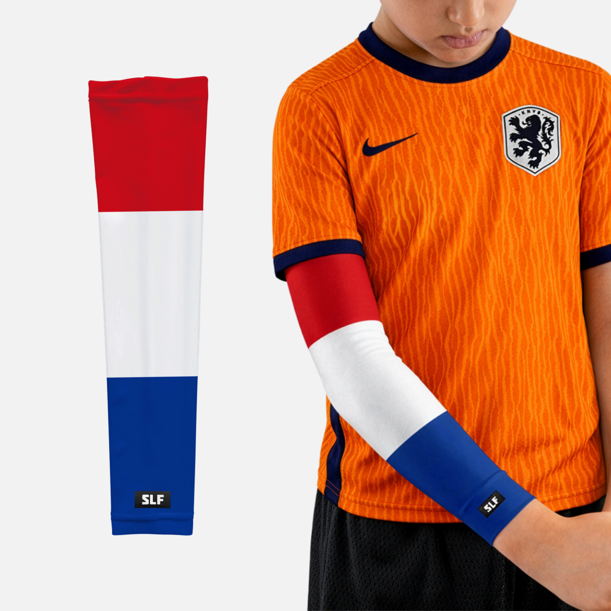 Netherlands Flag Kids Arm Sleeves - Pair
