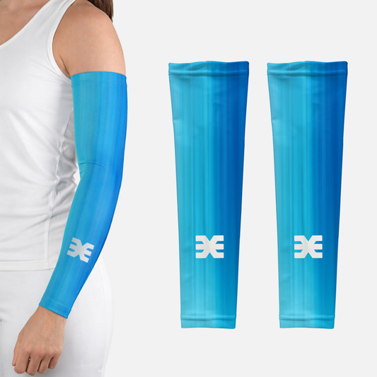 Pace Shift Blue Running Sleeves - Pair