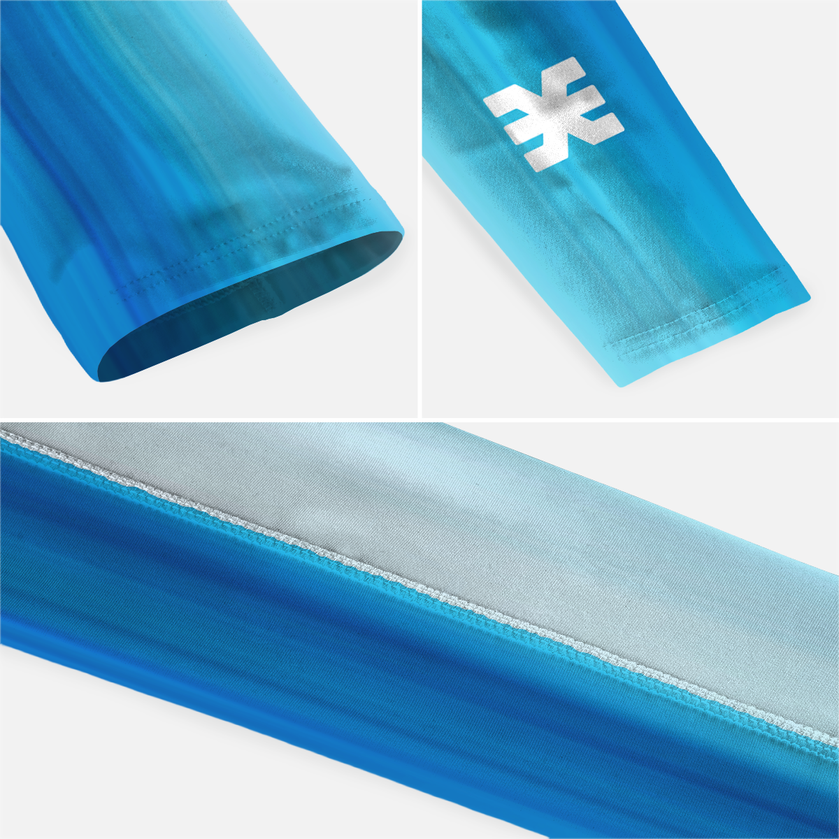 Pace Shift Blue Running Sleeves - Pair