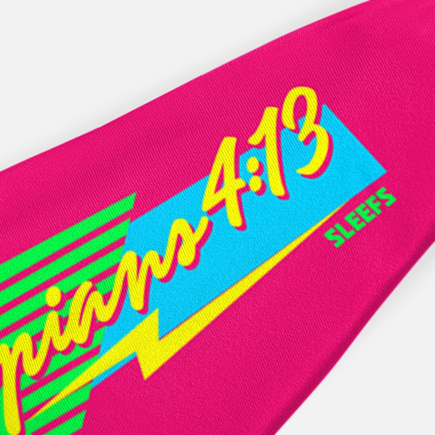 Philippians 4:13 Synthwave Pink Kids Headband