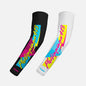 Philippians 4:13 Synthwave Black and White Kids Arm Sleeves Pair