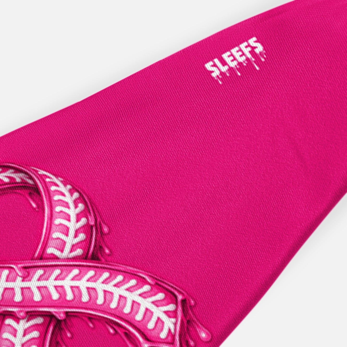 Pink Ribbon Drip Baseball Kids Headband